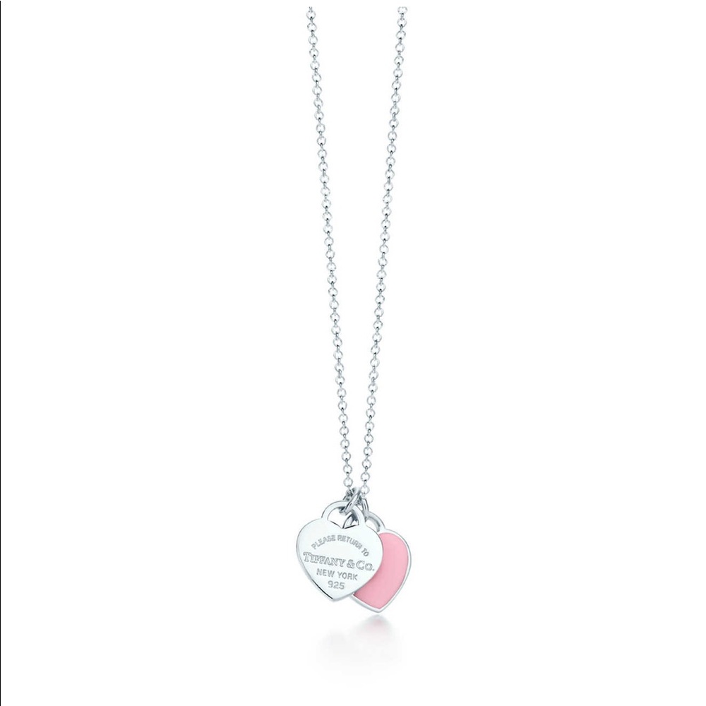 Return to Tiffany Mini Double Heart Tag Pendant